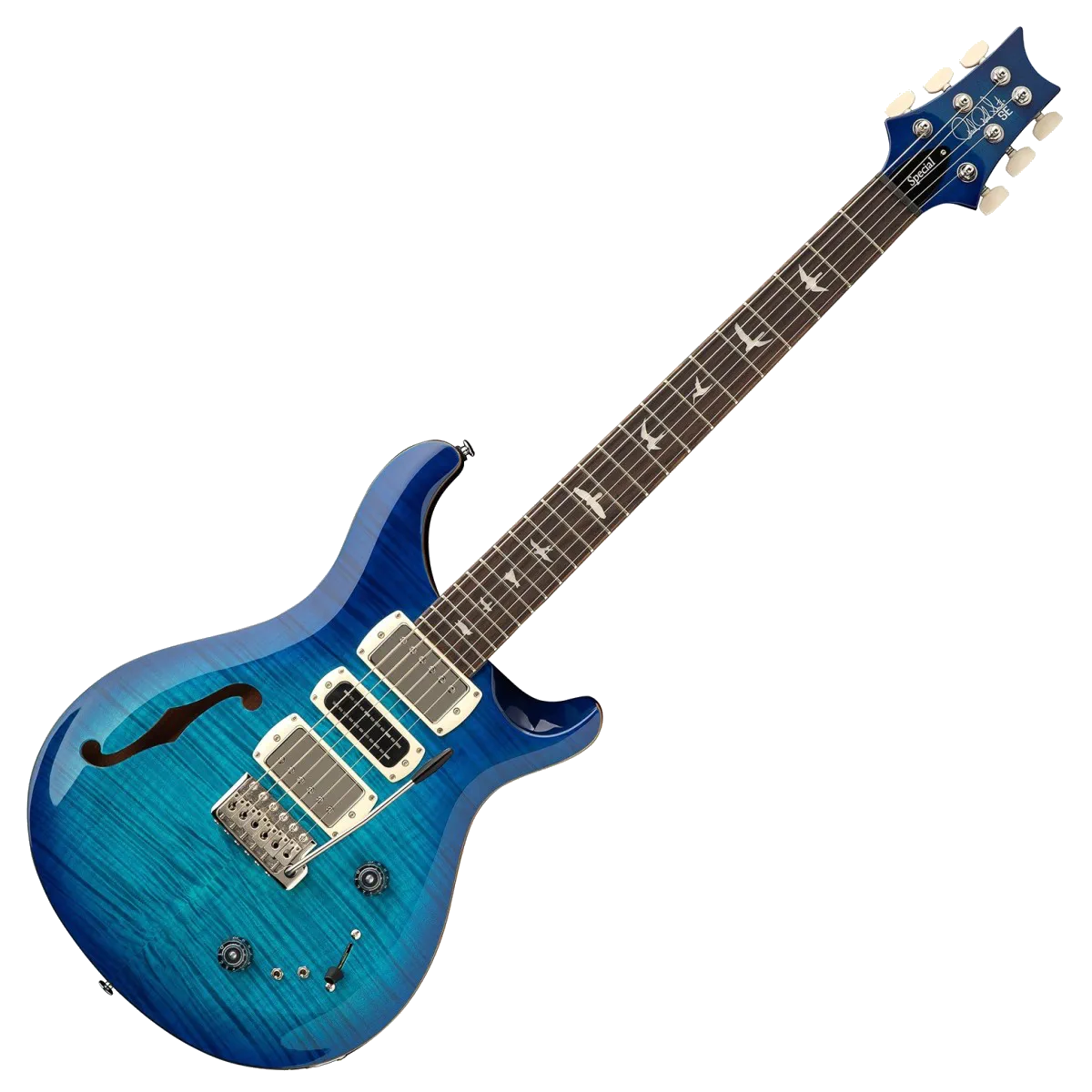 PRS SE Special Semi-Hollow Electric Guitar – Lake Blue — view 2