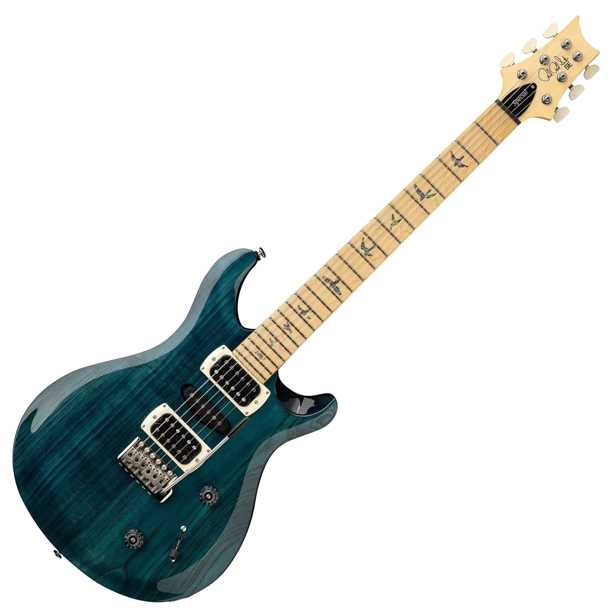 PRS SE Swamp Ash Special Electric Guitar – Iri Blue — view 2