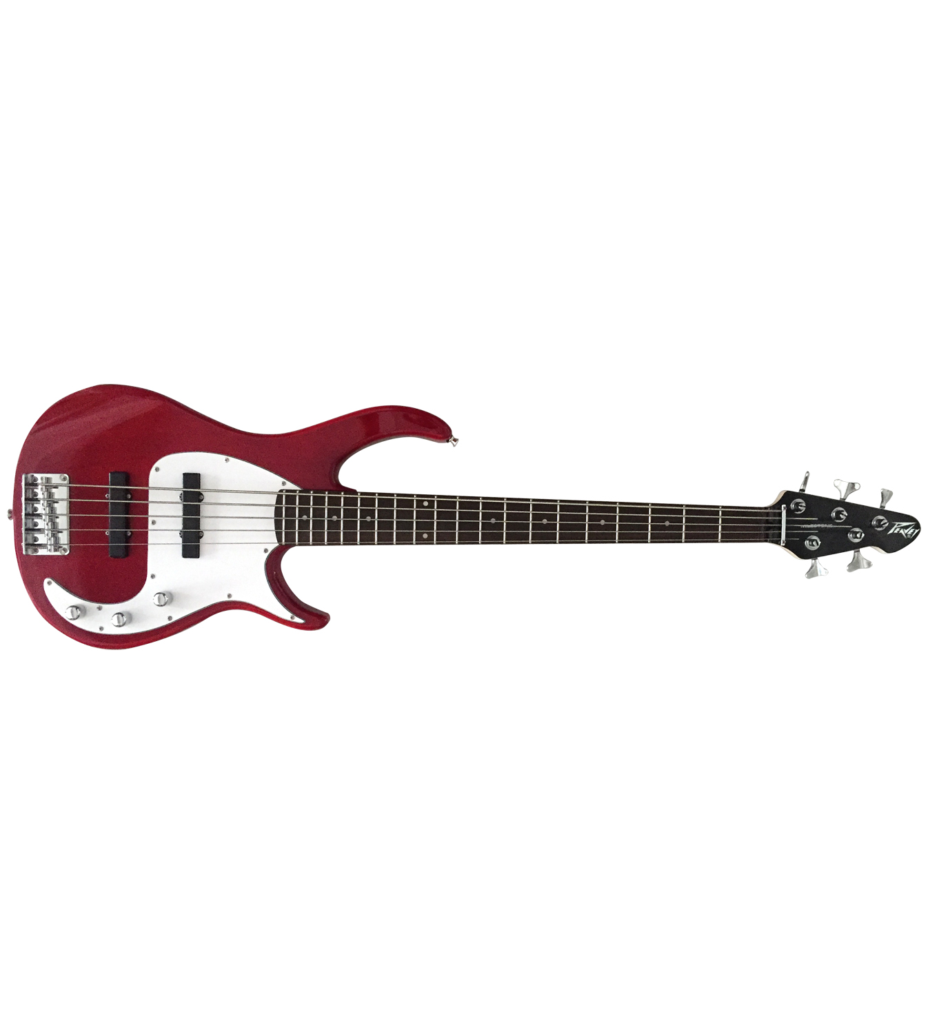 Peavey Milestone 5 BXP 5-String Electric Bass Guitar – Red — view 2