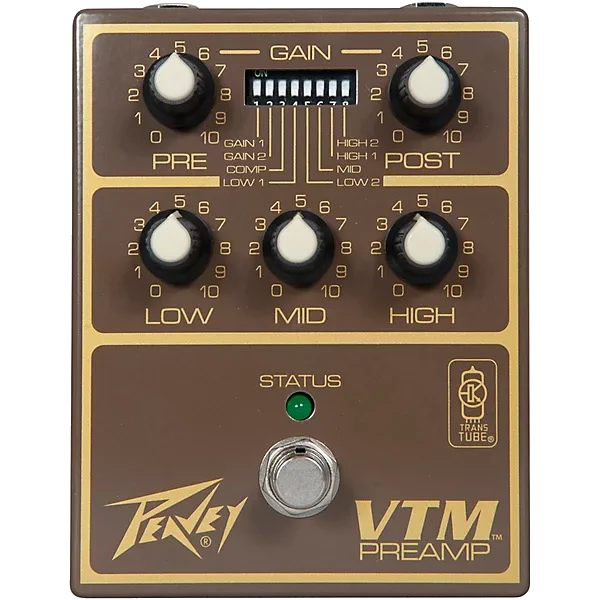 Peavey VTM Preamp Pedal Brown and Gold — view 1
