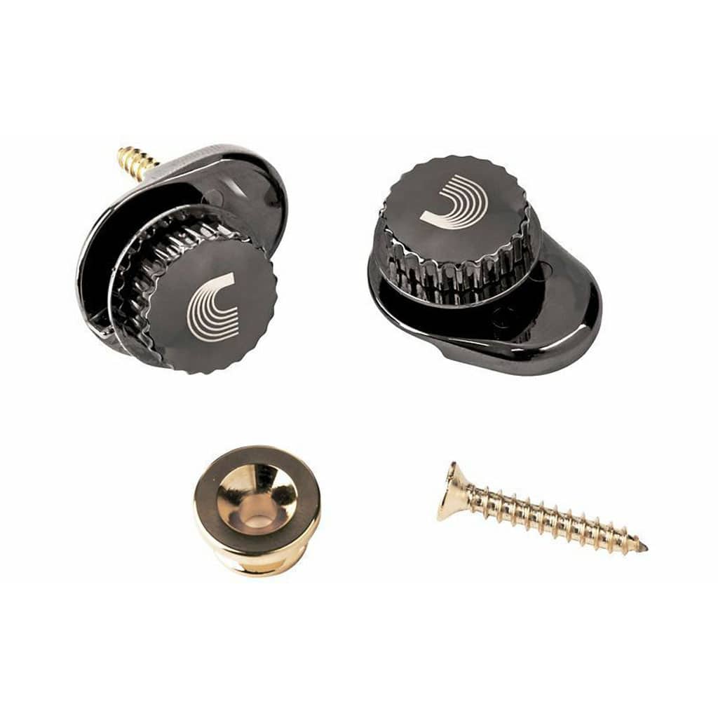Planetwaves Universal Strap Lock System – Gold