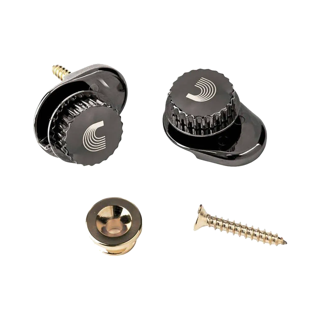 Planetwaves Universal Strap Lock System – Gold