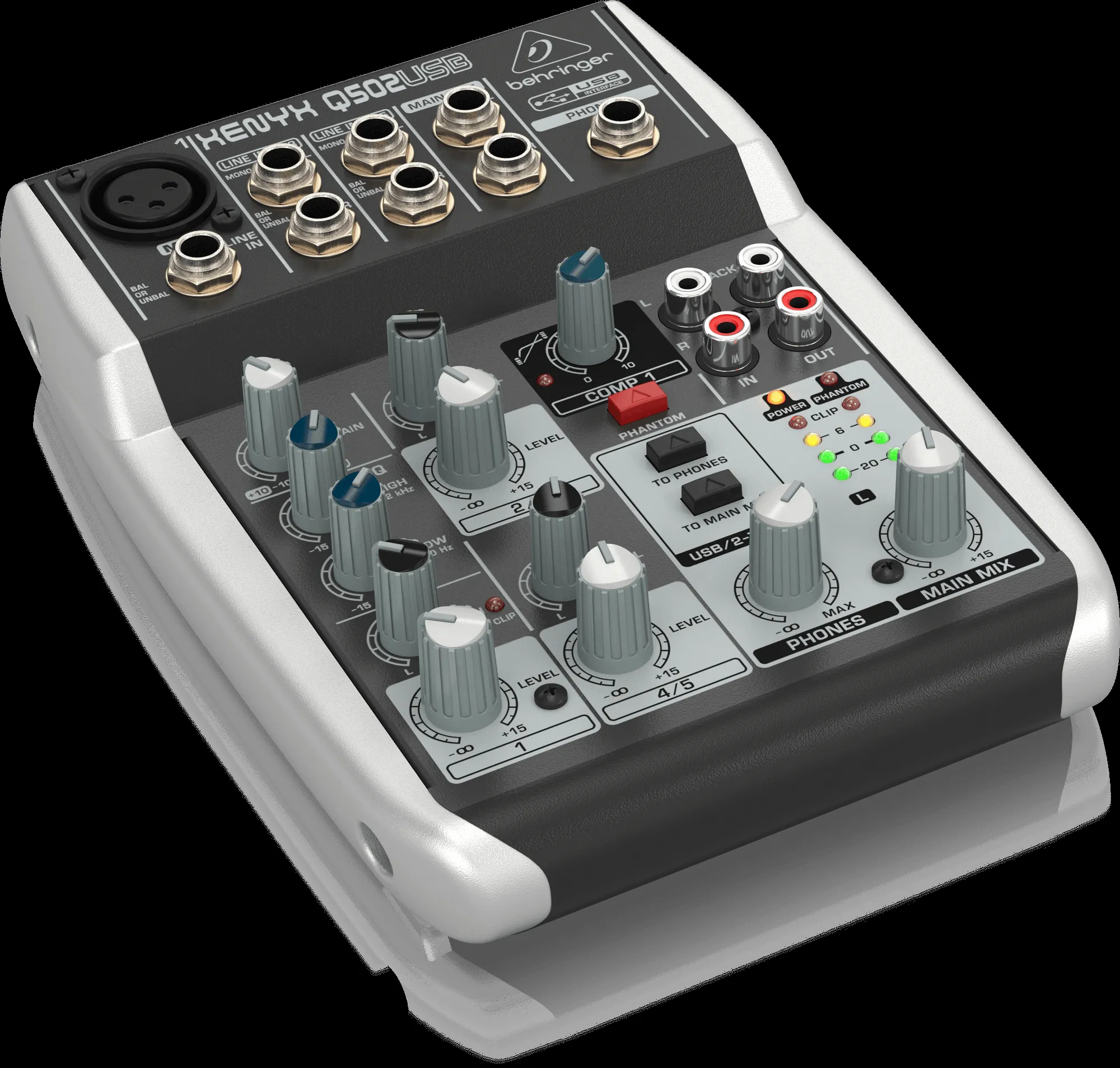 Behringer Q502 USB Mixer — view 3