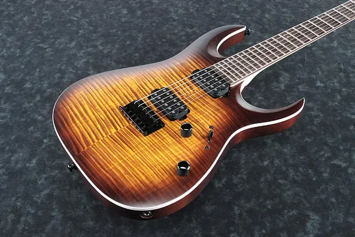 Ibanez RGA42FM Standard Electric Guitar - Dragon Eye Burst Flat — view 3