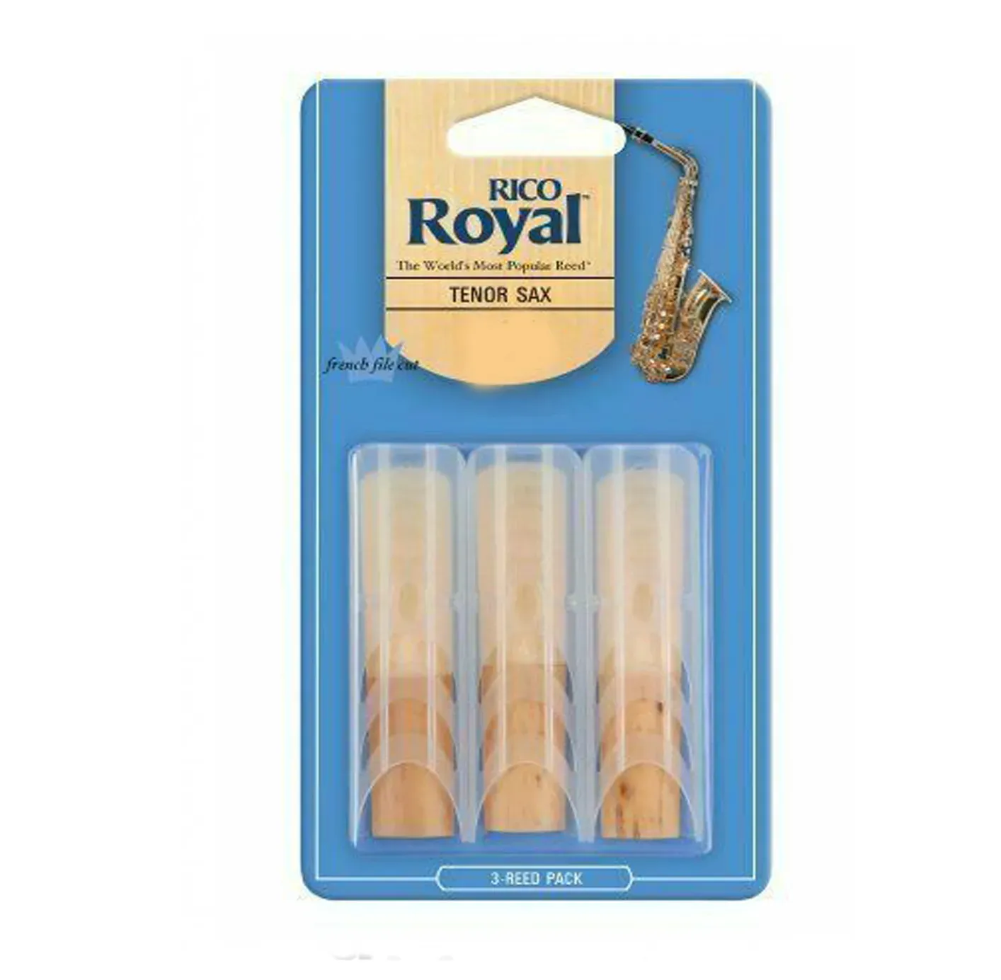 Rico Royal Tenor Saxophone Reed 3 Pack Shop Soiled - 1.5 — view 1