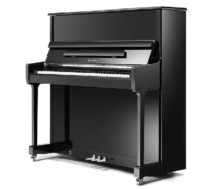 Ritmuller RS-122 Superior Line Upright Piano - Polished Ebony — view 2