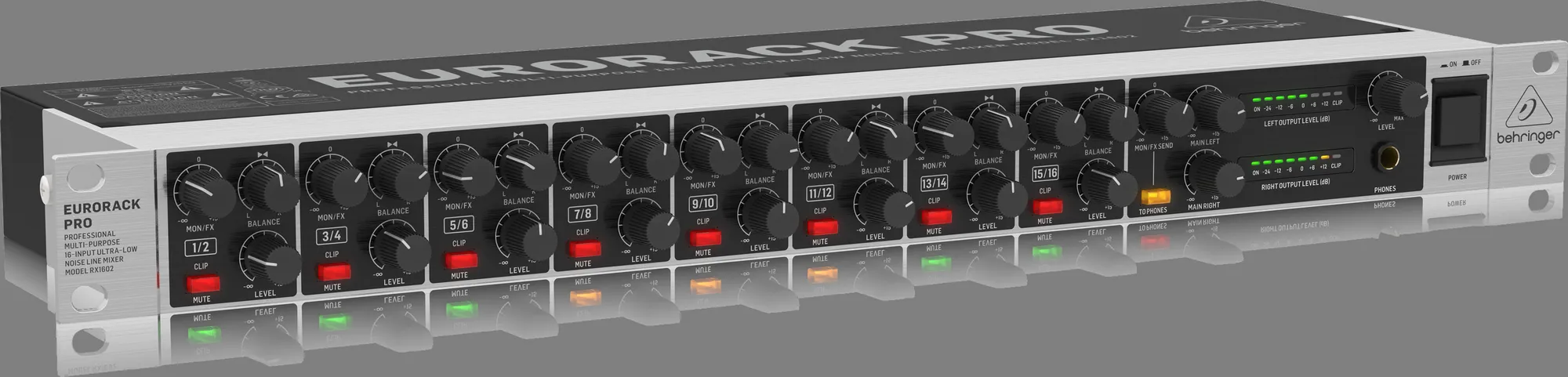 Behringer RX1602 V2 Rackmount Line Mixer — view 2