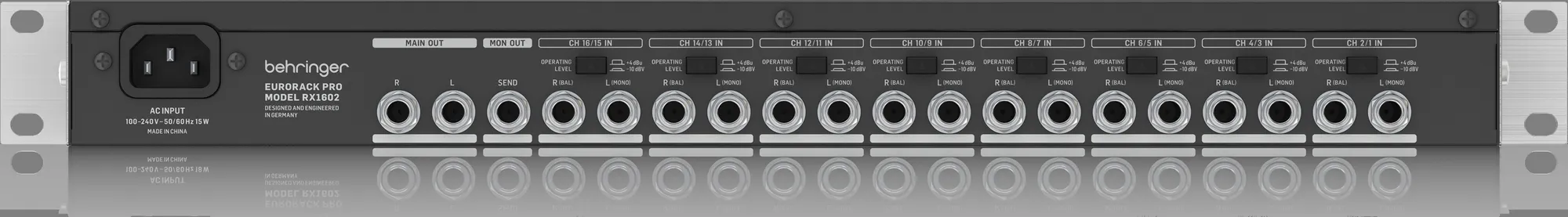 Behringer RX1602 V2 Rackmount Line Mixer — view 4