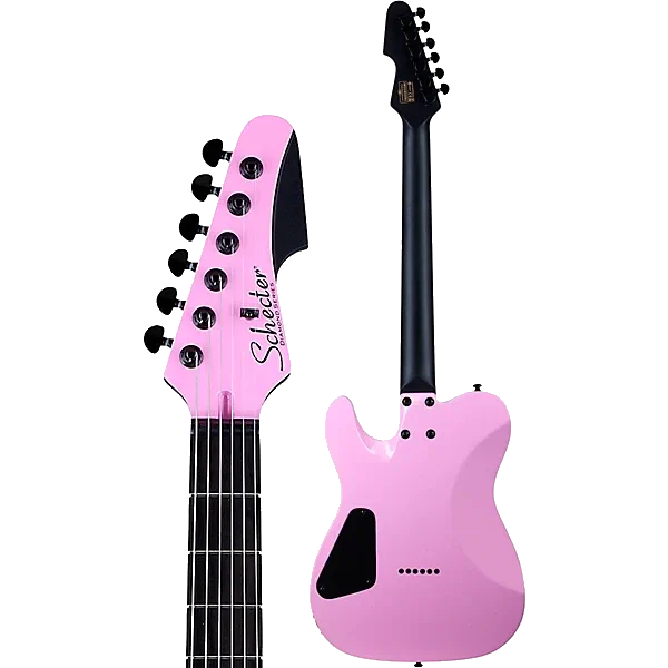 Schecter Machine Gun Kelly Signature PT Electric Guitar – Pink — view 4
