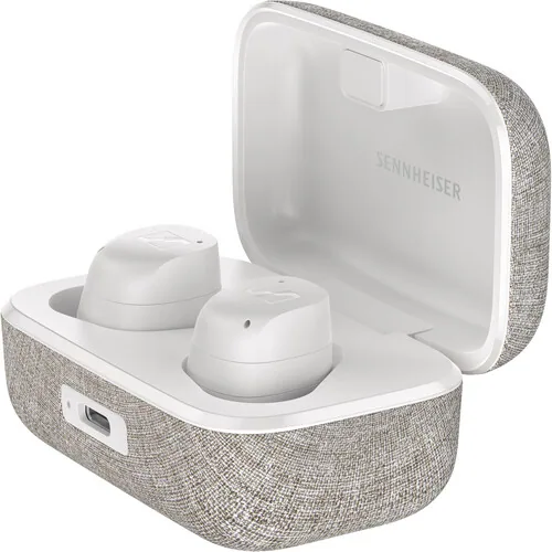Sennheiser MOMENTUM True Wireless 3 Noise-Canceling In-Ear Headphones (White) — view 3