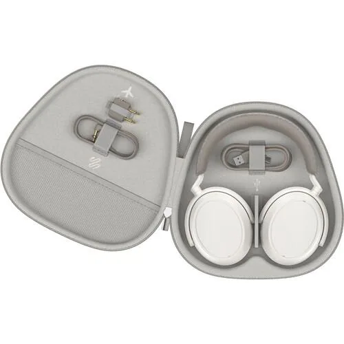 Sennheiser MOMENTUM 4 Noise-Cancelling Wireless Over-Ear Headphones - White — view 5
