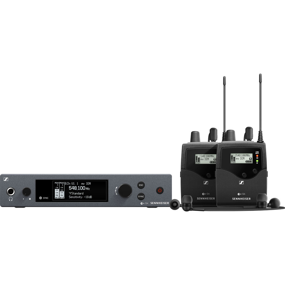Sennheiser EW IEM G4-TWIN-A Dual Wireless In-Ear Monitor Set