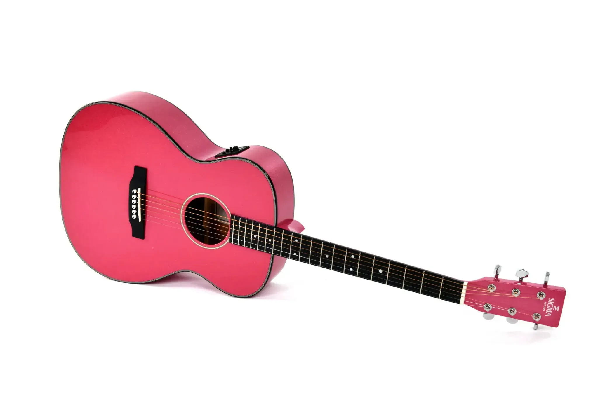 Sigma Acoustic Guitar OOOM1EMFP- Pink Sparkle — view 3