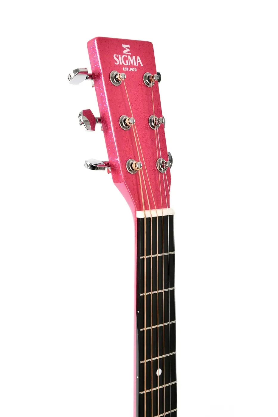 Sigma Acoustic Guitar OOOM1EMFP- Pink Sparkle — view 4