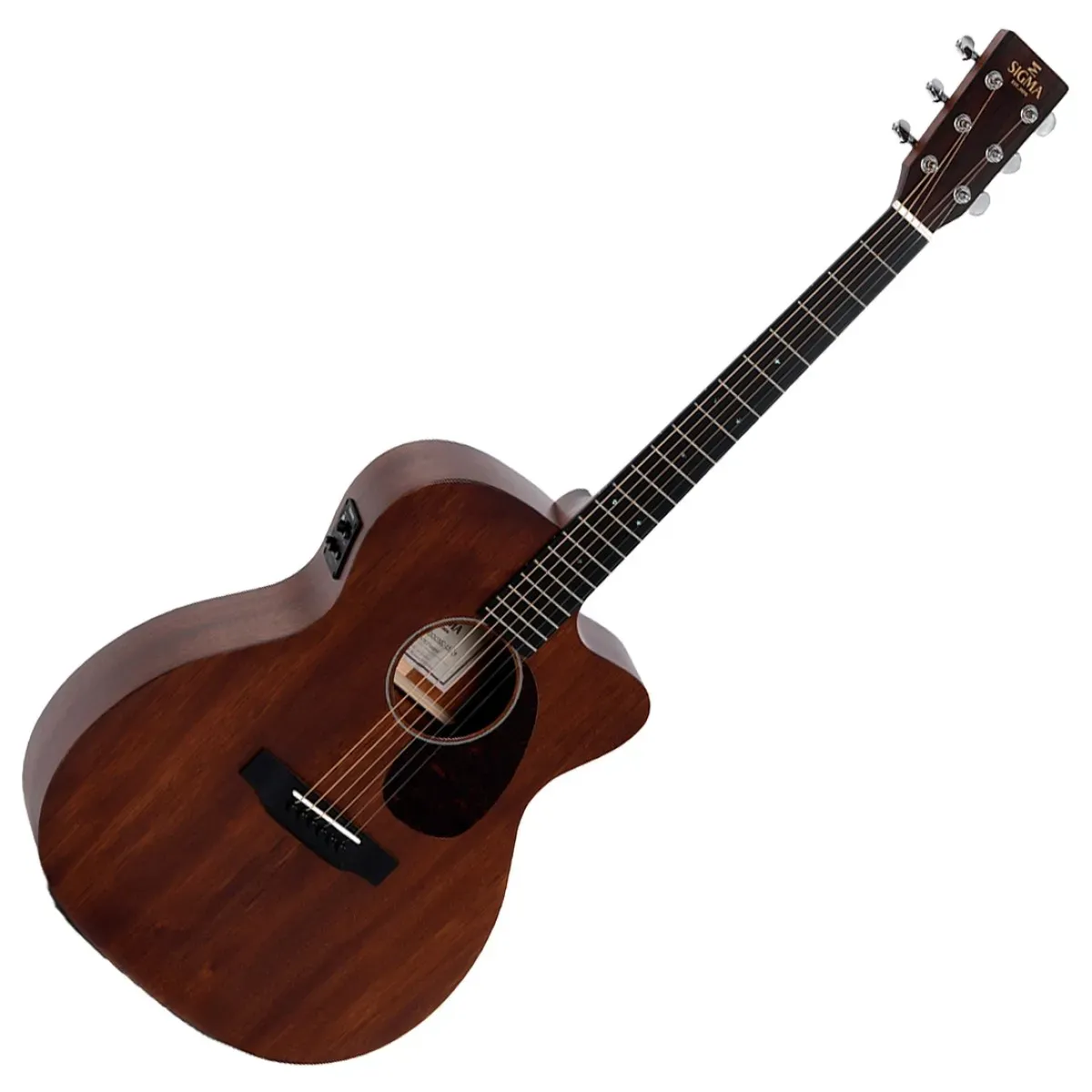 Sigma 000MC-15E Auditorium Acoustic Guitar Mahogany — view 2