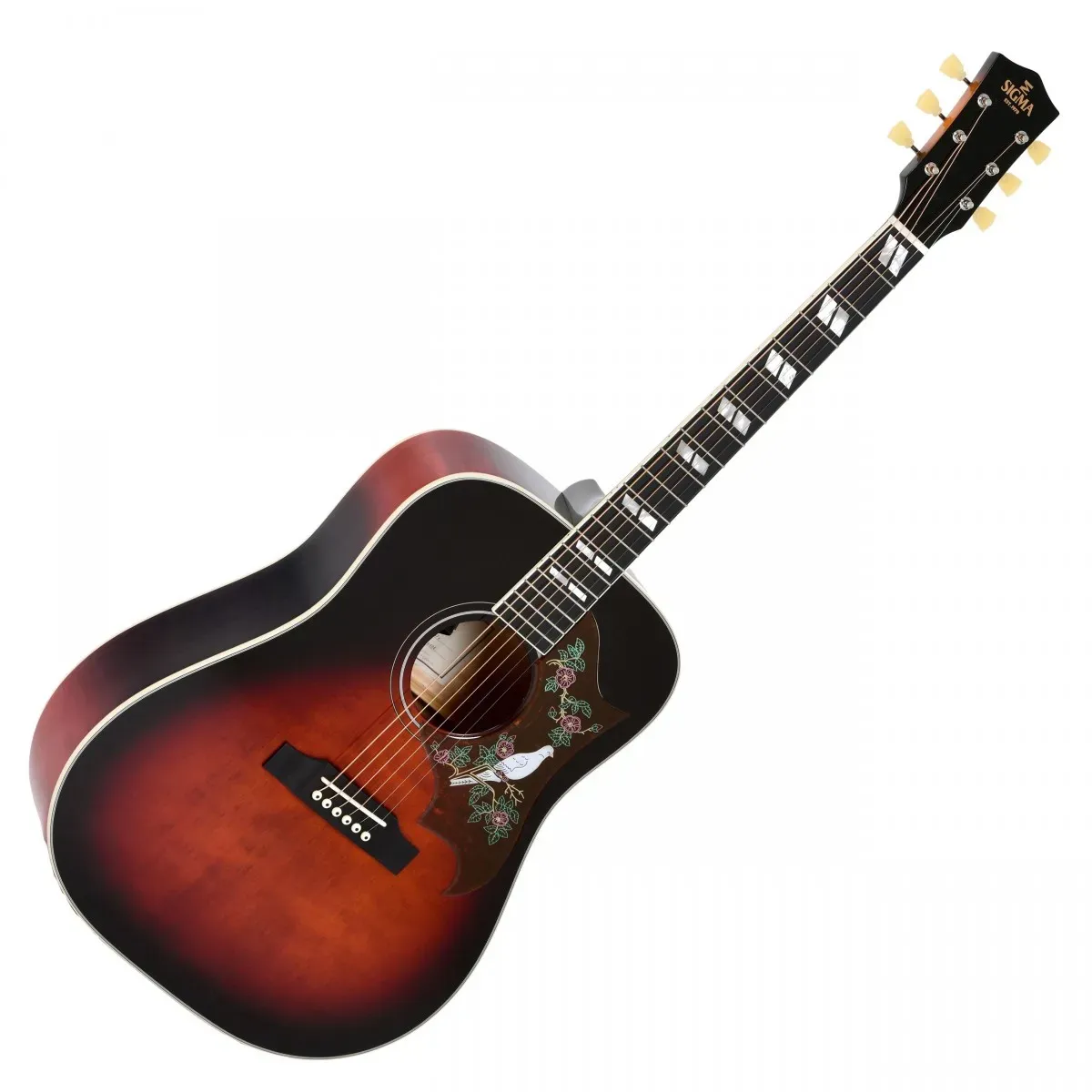 Sigma DA-SG7 Dreadnought Electro Acoustic, Sunburst — view 3