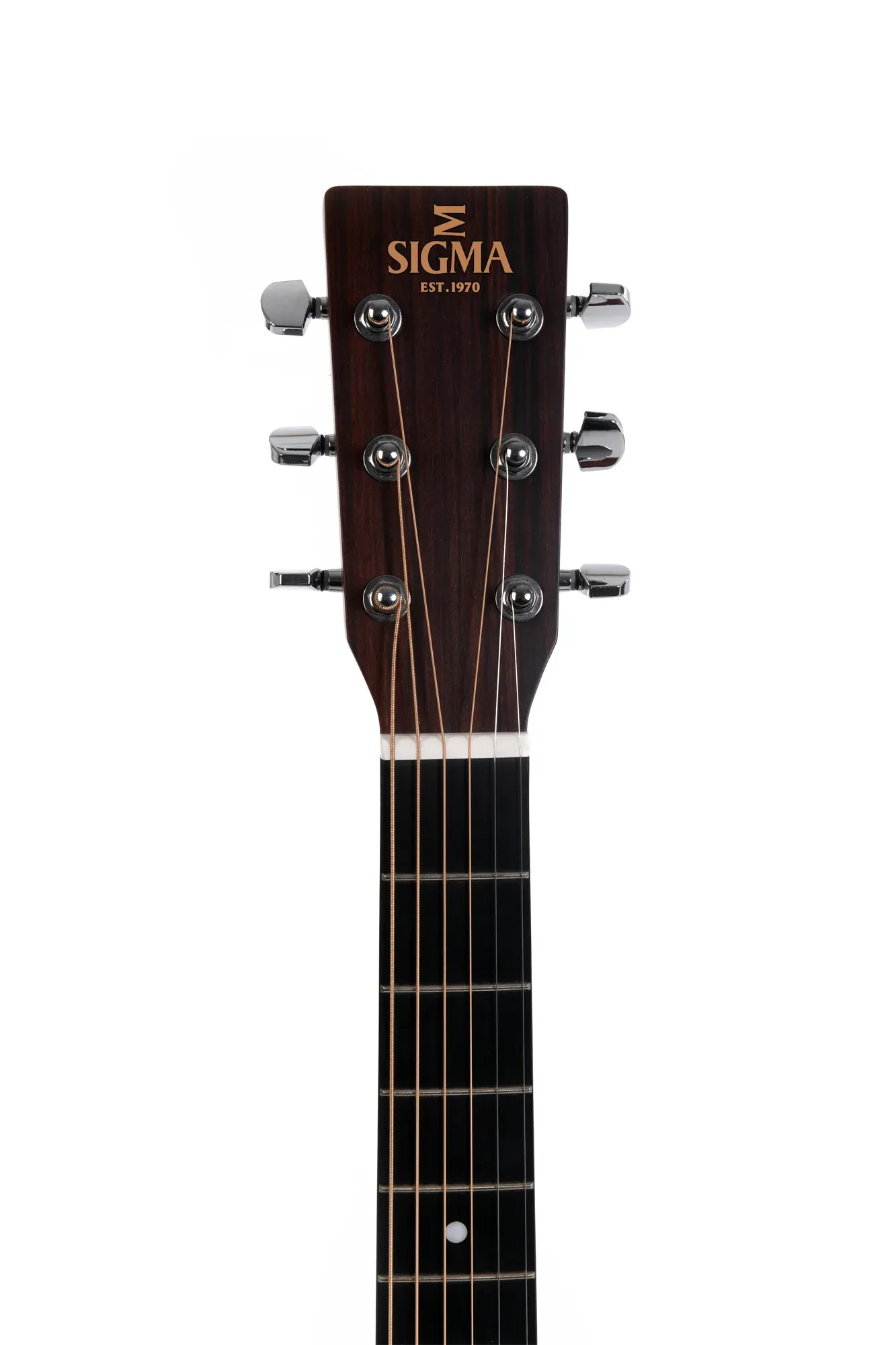 Sigma Guitars DMC-1STE 6-string Dreadnought Semi Acoustic Guitar (Black) — view 3