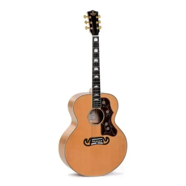 Sigma GJA-SG200-AN Grand Jumbo Acoustic Electric – Antique Natural — view 3