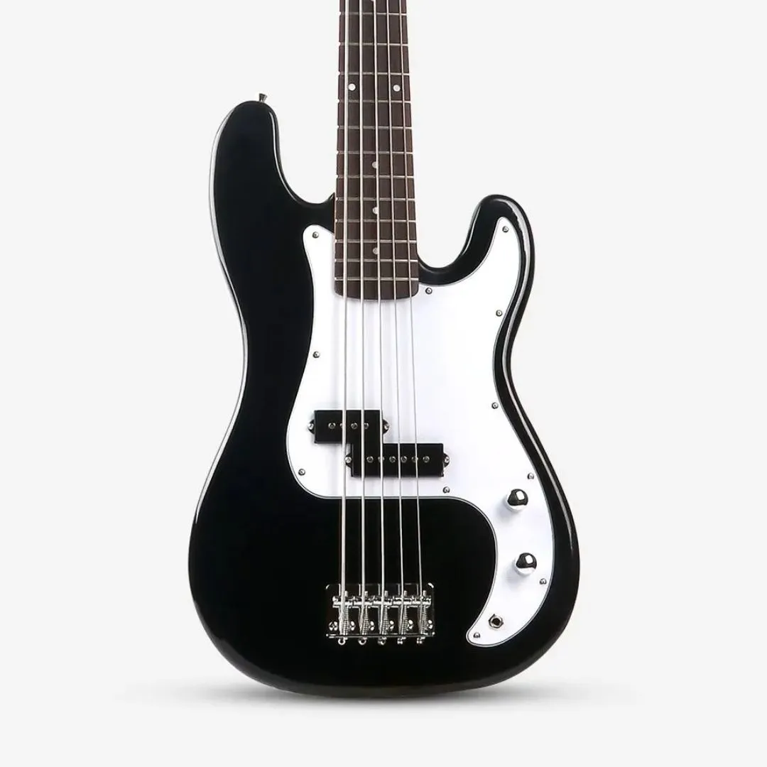 Smiger G-B1-5 5-String Electric Bass Guitar – Black