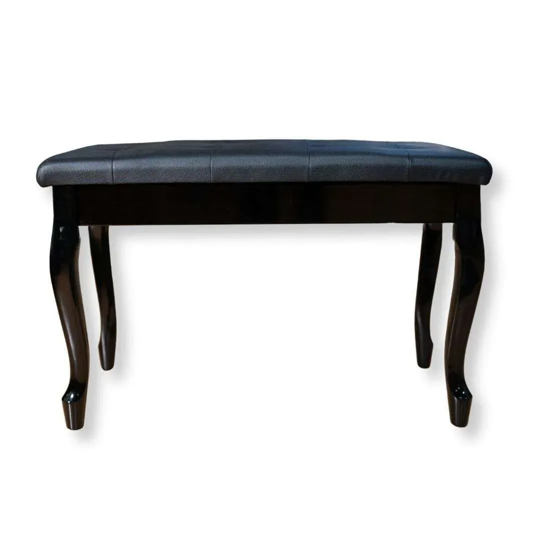 Sandner SPB13BK Piano Bench - Polished Black, Chippendale Legs — view 3