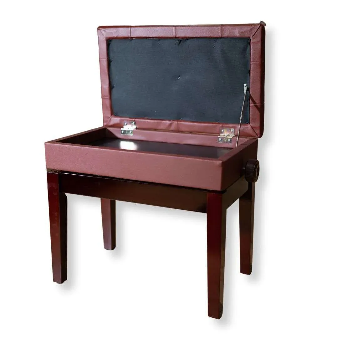SANDNER PIANO BENCH PRO MAHOG STRT LEGS — view 2