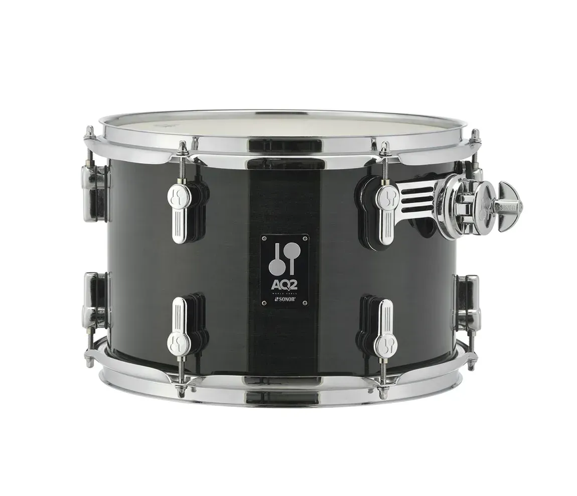 Sonor AQ2 Stage 5-piece Shell Pack with Snare – Transparent Stain Black — view 2