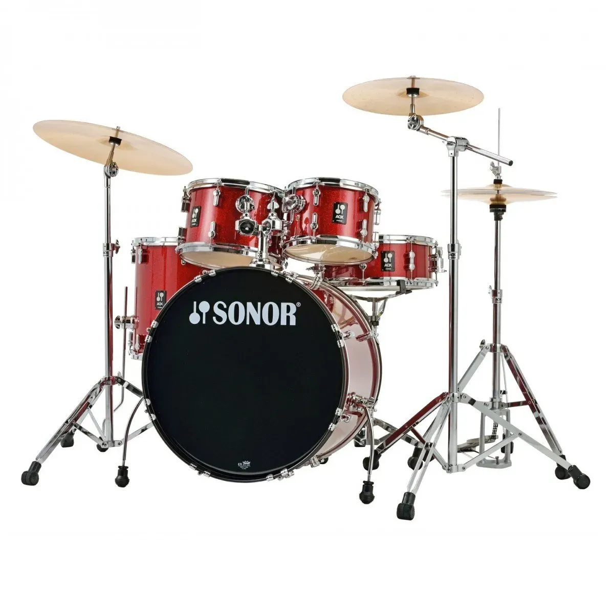 Sonor AQX Studio 5-piece Drum Set - Red Moon Sparkle — view 2