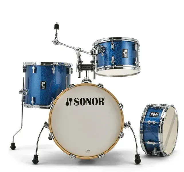 Sonor AQX Jazz 4-piece Shell Pack - Blue Ocean Sparkle — view 1