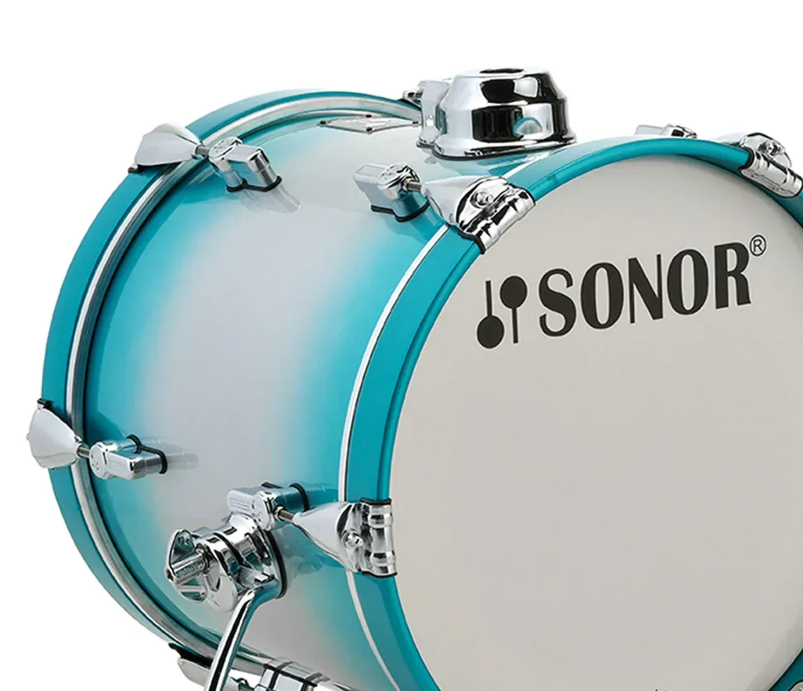 Sonor AQ2 14x13 inch Bass Drum Only (With Mount) - Aqua Silver Burst — view 2