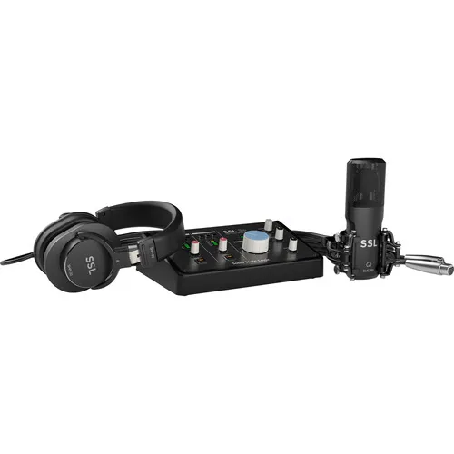 Solid State Logic SSL 2+ Recording Pack USB-C Audio/MIDI Interface with Microphone and Headphones — view 5