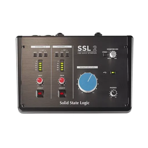 Solid State Logic SSL 2 Recording Pack USB-C Audio Interface with Microphone and Headphones — view 3