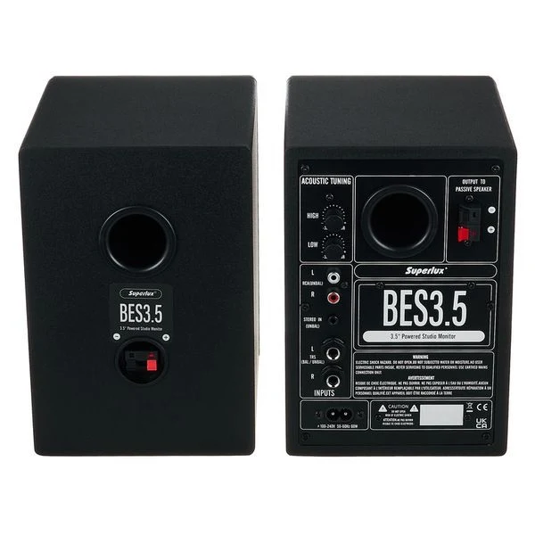 Superlux BES 3.5 Active Compact Studio Monitors (Pair) — view 4