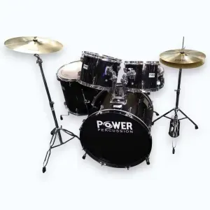 Power Percussion 5-Piece Acoustic Drum Kit - Various Colours — view 1