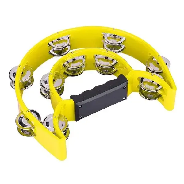 Santa Fe Tambourine - Double Half Moon Yellow — view 1