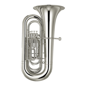 Santa Fe Bb TUE180N 4 Valve Tuba – Nickle — view 1