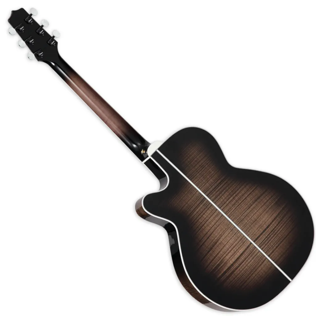 Takamine EF450C NEX Thermal Top Acoustic-Electric Guitar – Brown Sunburst — view 3