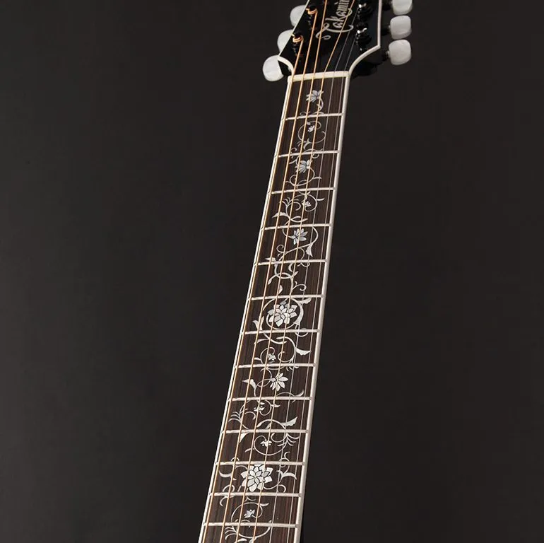 Takamine EF450C NEX Thermal Top Acoustic-Electric Guitar – Brown Sunburst — view 4