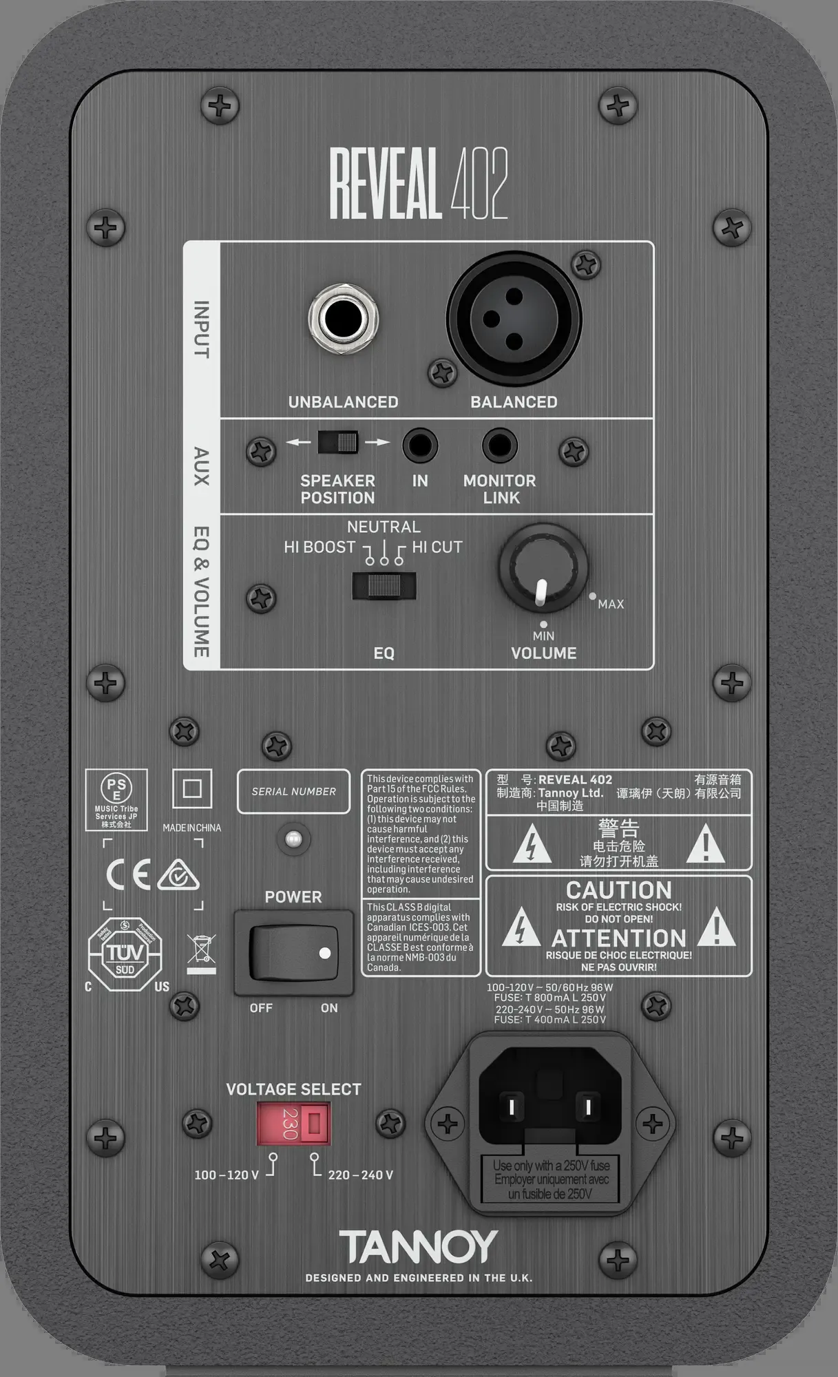 Tannoy Reveal 402 4-inch Powered Studio Monitor (Each) — view 3