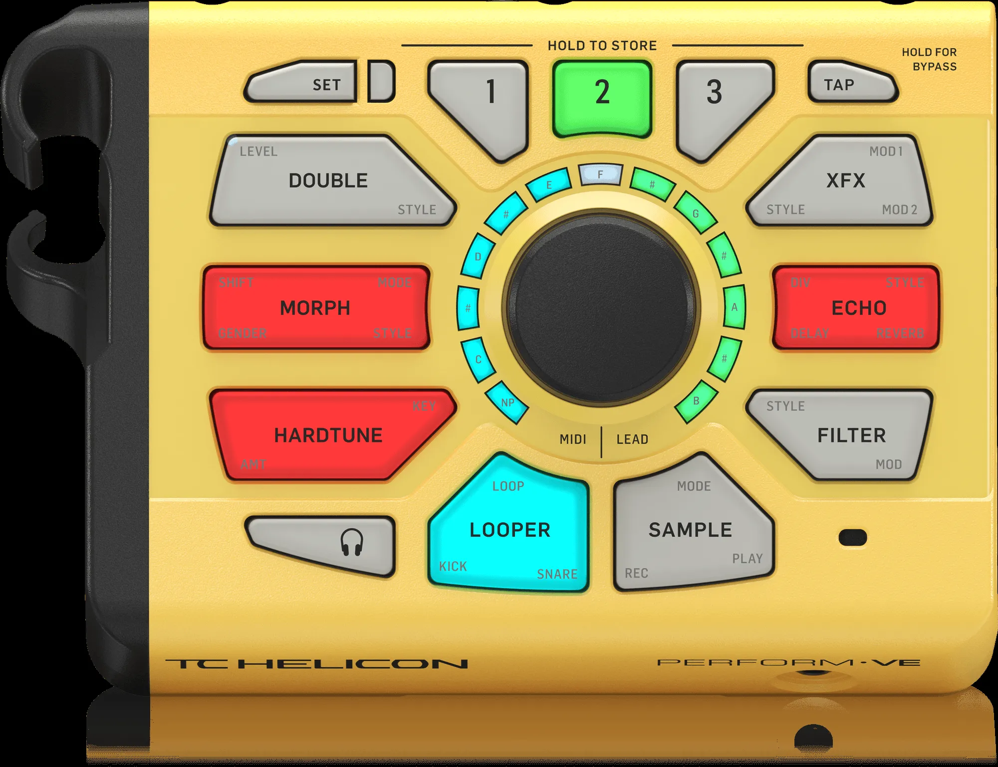 TC Helicon Revolutionary Vocal Manipulator with MIDI-Pitch-Controlled Sampling, Vocal Synth and One-Button Drum Looper — view 2