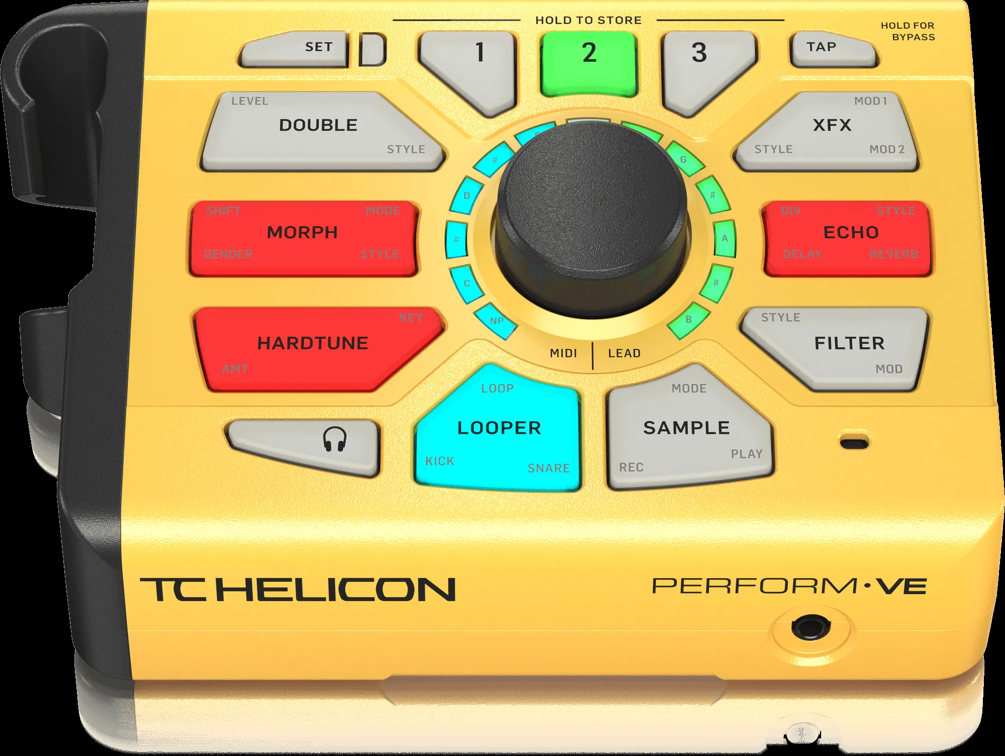 TC Helicon Revolutionary Vocal Manipulator with MIDI-Pitch-Controlled Sampling, Vocal Synth and One-Button Drum Looper — view 3