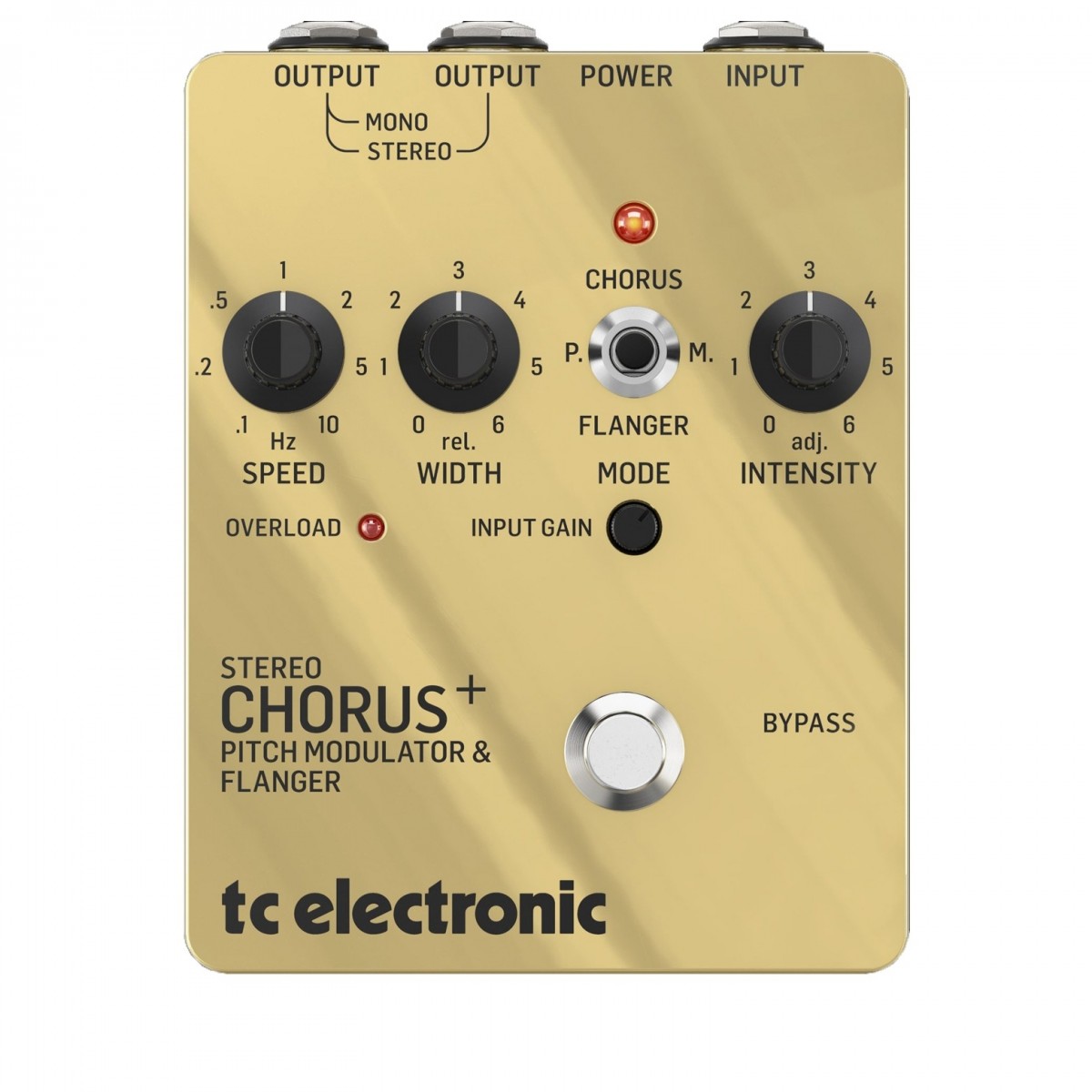 TC Electronic SCF GOLD Stereo Chorus Flanger Pedal -Special Edition