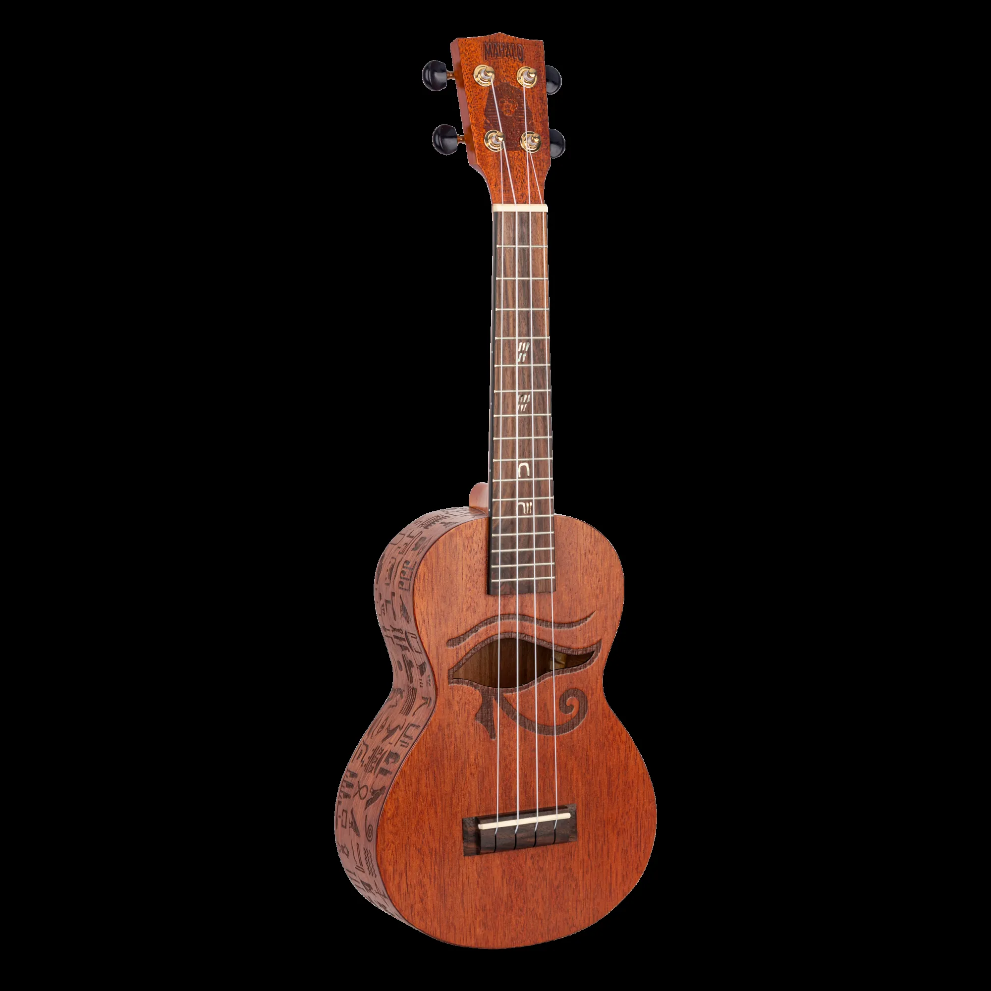 Mahalo Artist Elite Series Pharaoh Concert – Laser Engraved