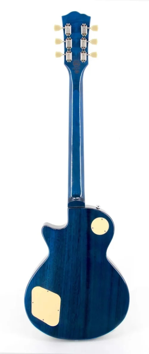 SX EC3H Les Paul Electric Guitar – Translucent Ocean Blue — view 2