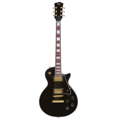 SX Les Paul Electric Guitar – Black — view 2