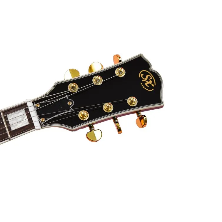 SX Les Paul Electric Guitar – Black — view 4