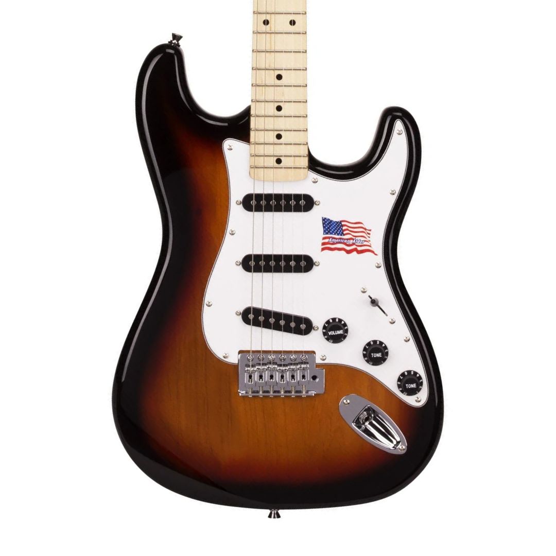 SX SST Strat Alder Electric Guitar – 3 Tone Sunburst — view 1