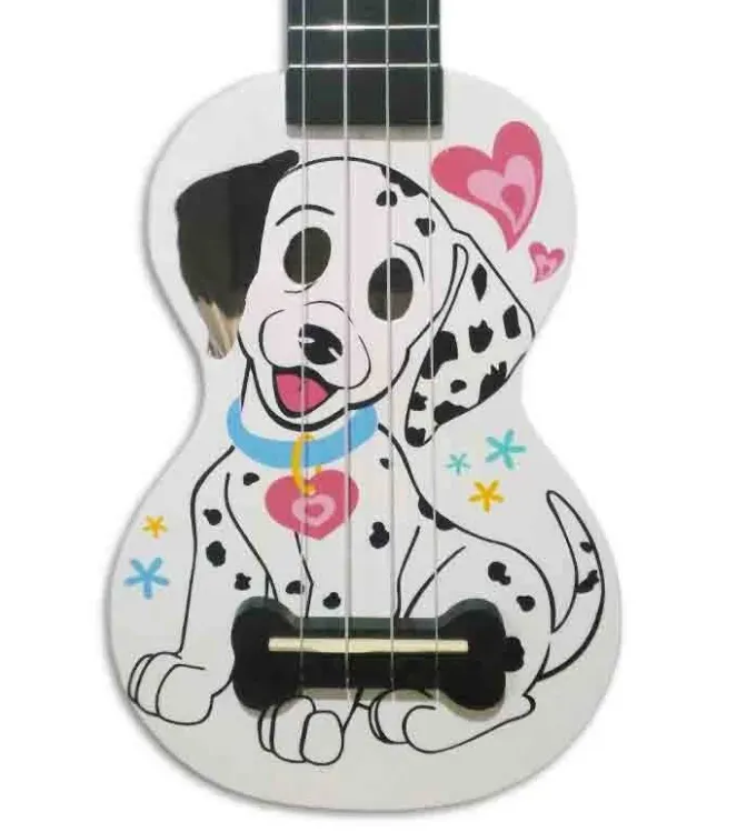 Mahalo Soprano Ukulele White Dalmatian — view 3