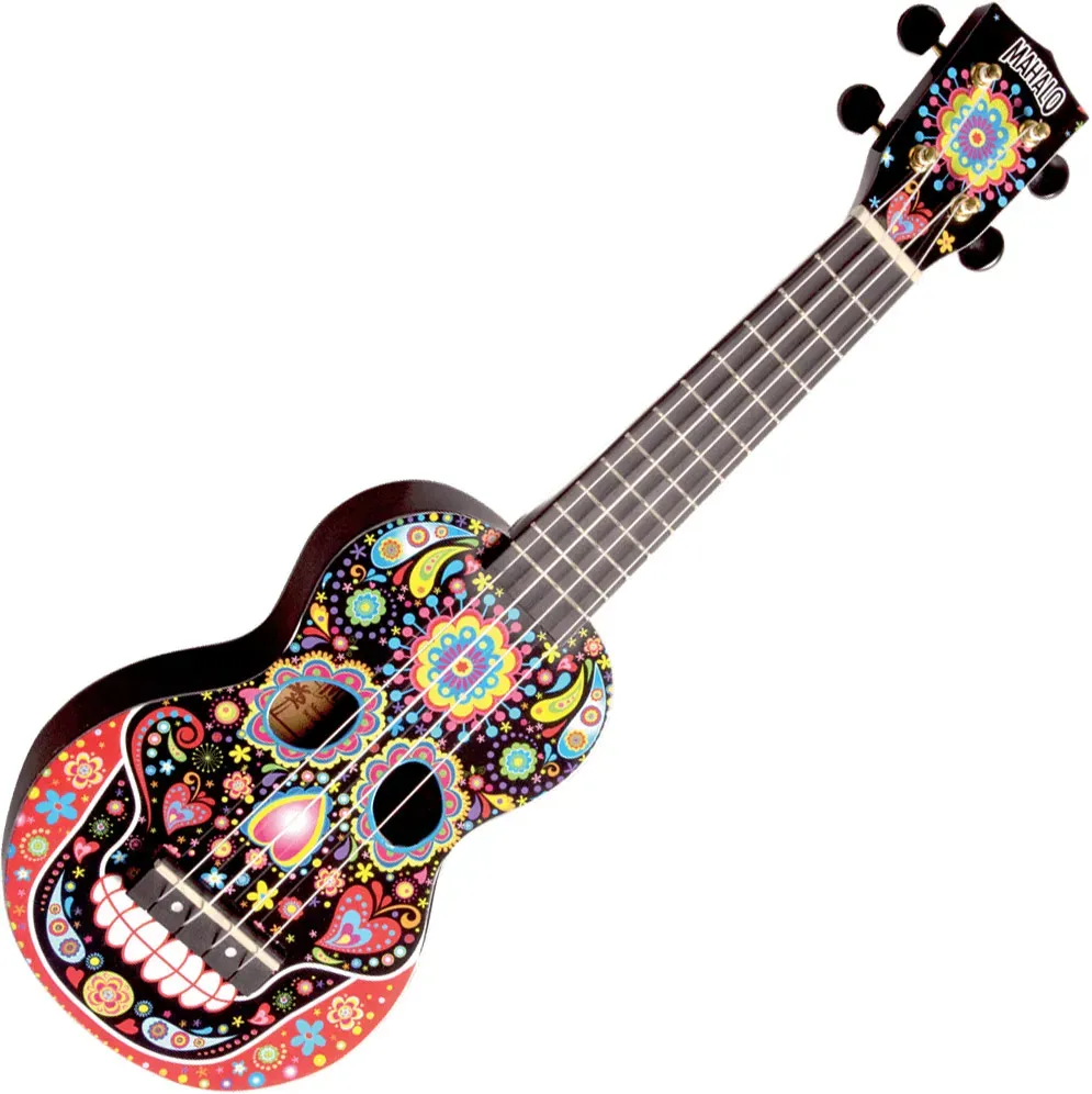 MAHALO SOPRANO UKULELE SKULL BLACK — view 2