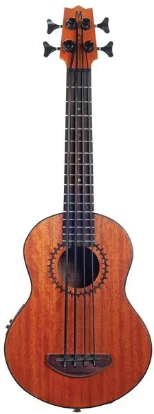 Mahalo MB1TBR Bass Ukulele With Pickup (Transparent Brown)