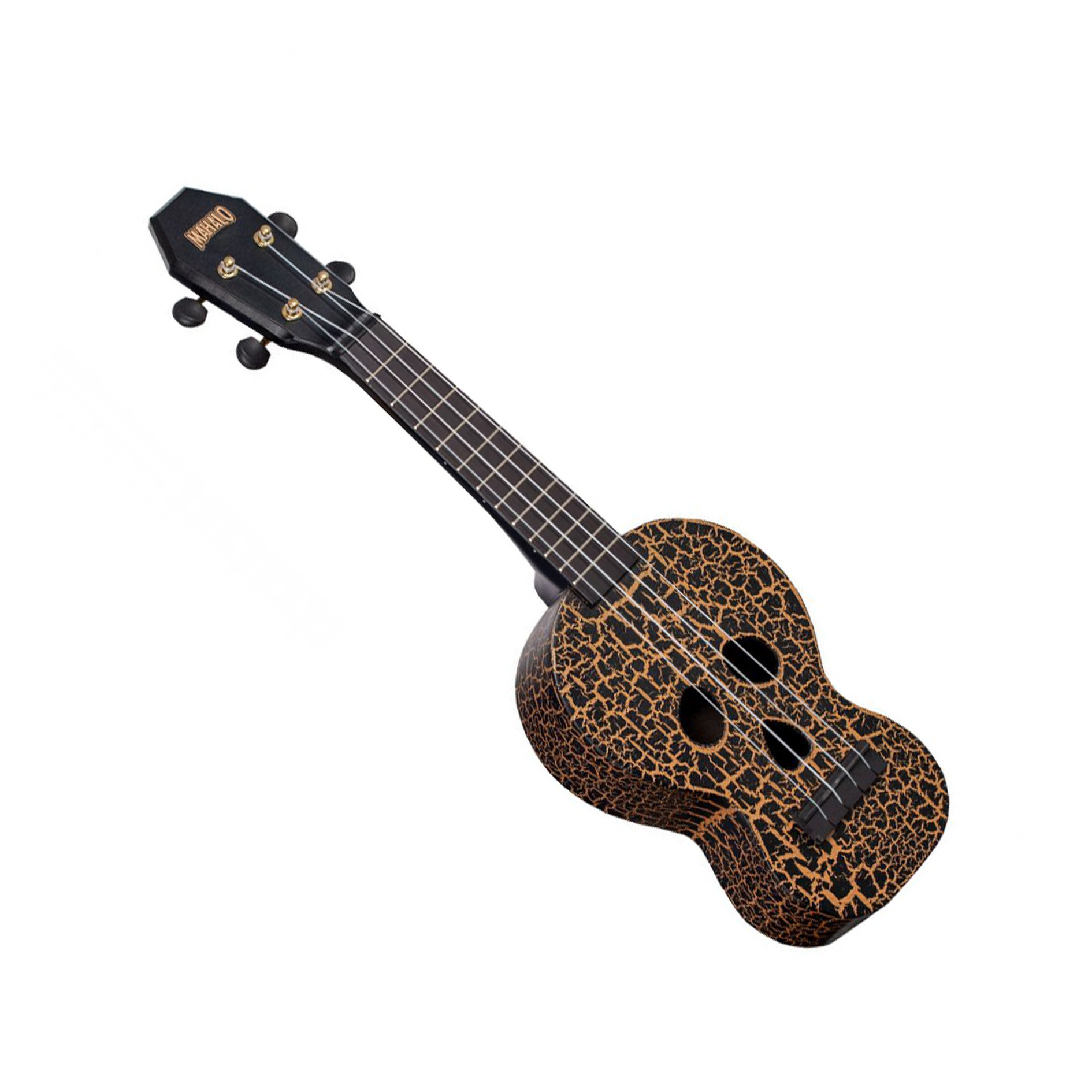Mahalo Soprano Skull Ukulele – Black — view 1